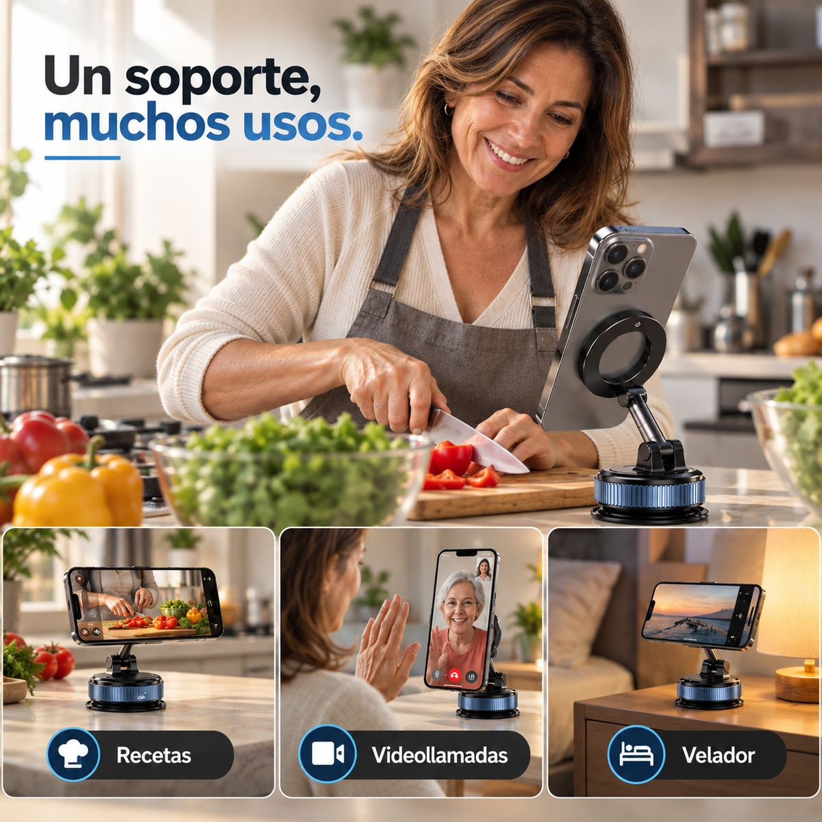 SoportePro360™ | Magnético, Firme Y Seguro