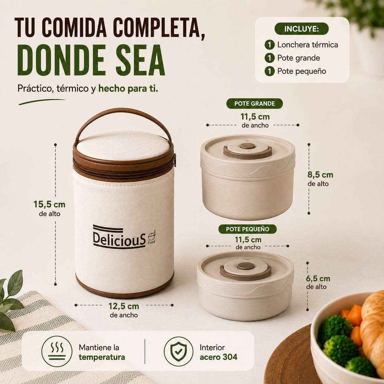 ThermoFresh Delicius - Comida casera para ti o para los tuyos, donde sea