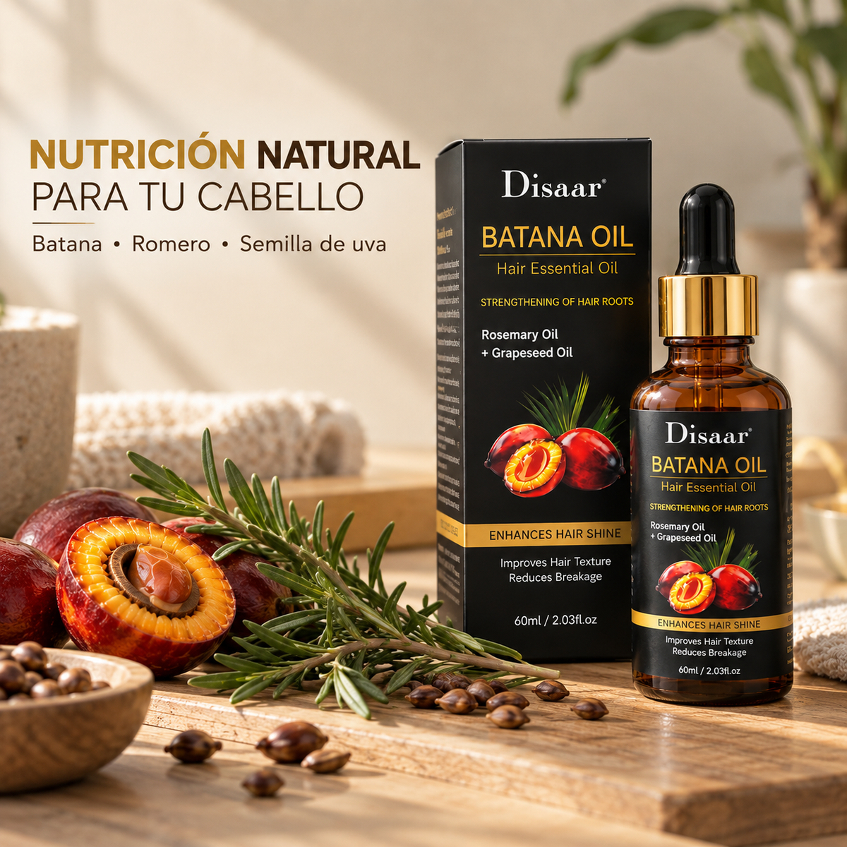 Disaar Batana Oil™ | Nutrición Desde la Raíz Hasta las Puntas