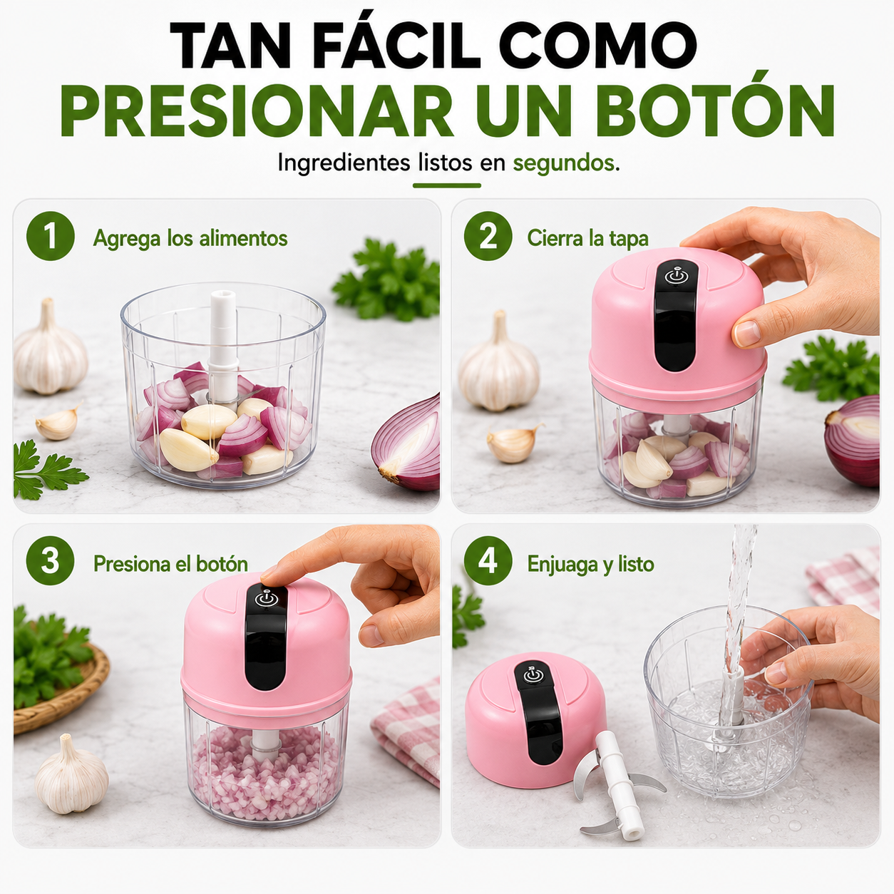 Mini Procesador De Alimentos Portátil