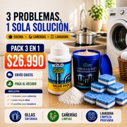 Pack Limpieza Total 3 en 1 | Tres problemas, una sola solución