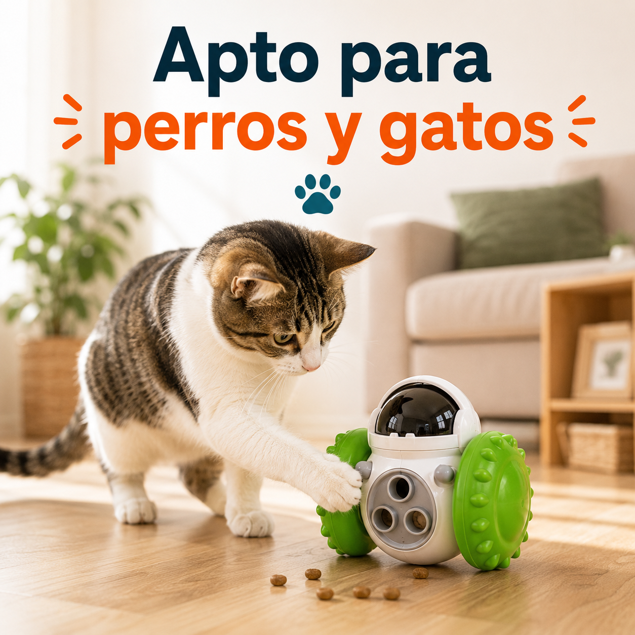 SnackBot™ - Juguete Dispensador de Premios para Mascotas