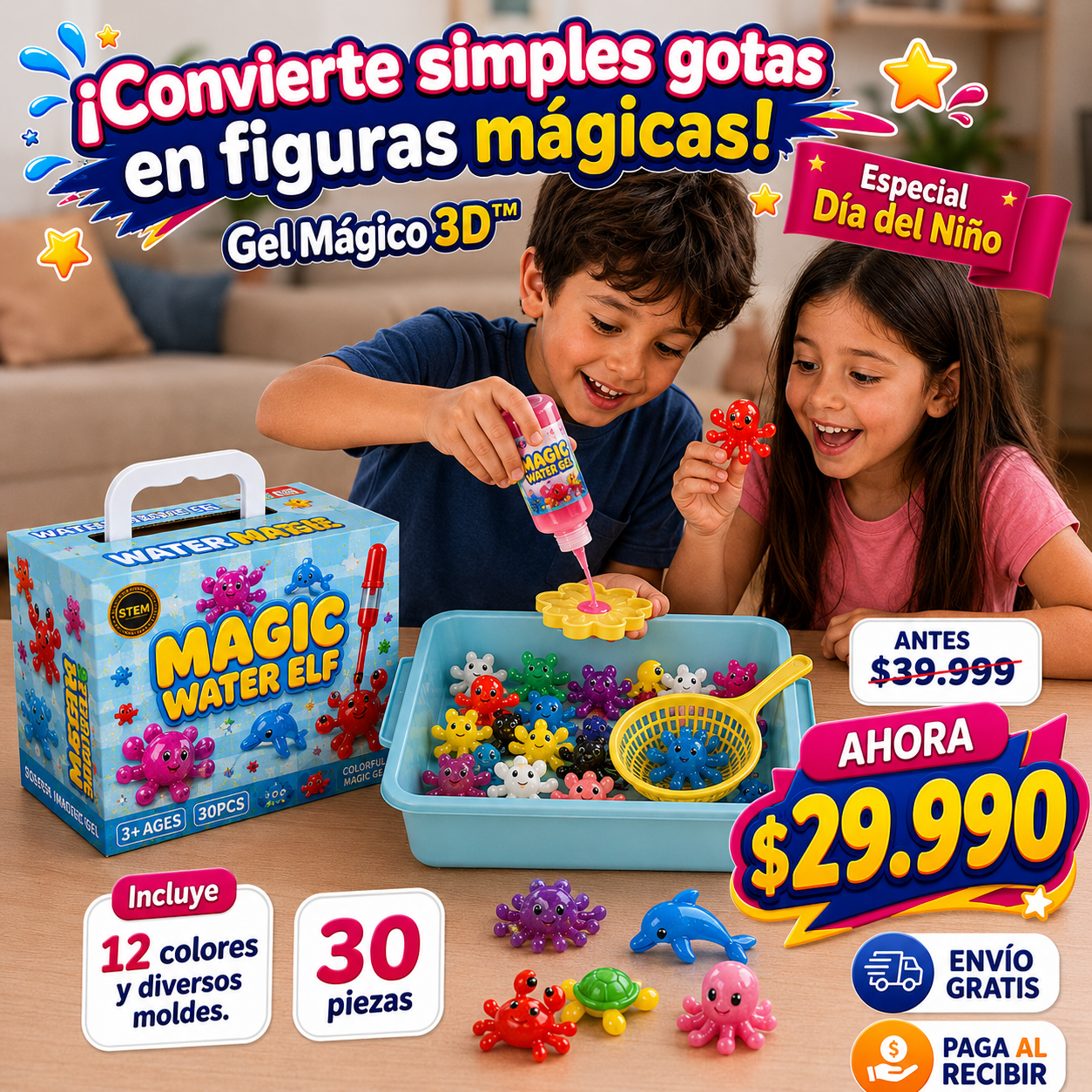 Gel Mágico 3D™ | El Regalo Creativo del Día del Niño